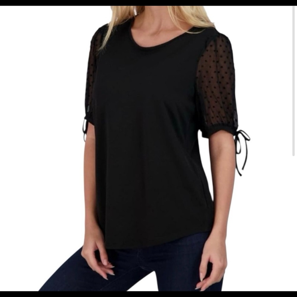 NWT Adrianna papell black top, xl